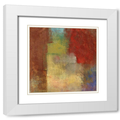 Inner Glow II White Modern Wood Framed Art Print with Double Matting by Cardenas, Jason