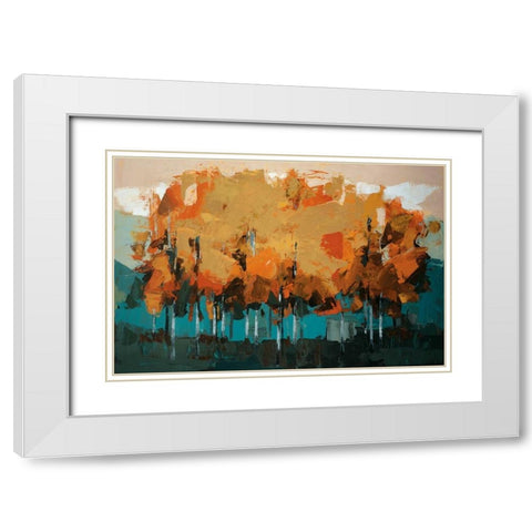 Stand On Slate White Modern Wood Framed Art Print with Double Matting by Colbert , Peter