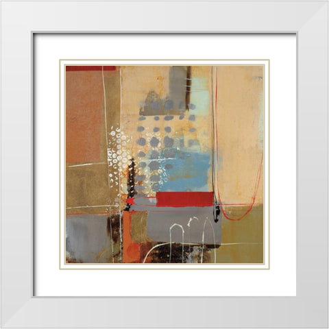 Emociones I White Modern Wood Framed Art Print with Double Matting by Villarreal Santos, Nancy
