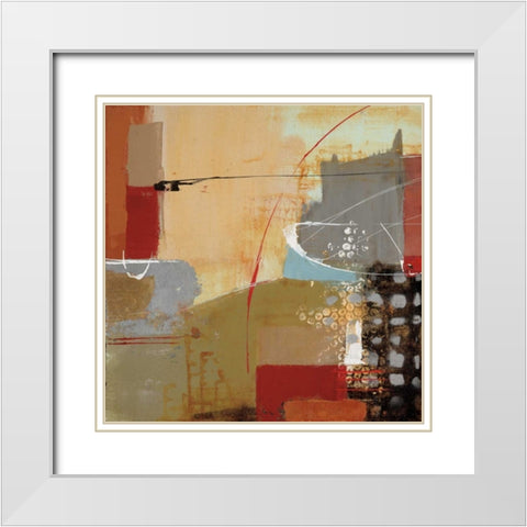 Emociones II White Modern Wood Framed Art Print with Double Matting by Villarreal Santos, Nancy