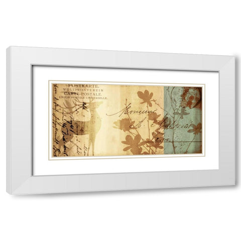 Letter I White Modern Wood Framed Art Print with Double Matting by Leal, Fernando