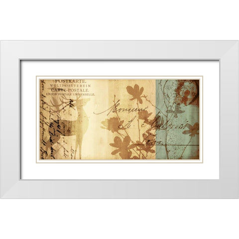 Letter I White Modern Wood Framed Art Print with Double Matting by Leal, Fernando