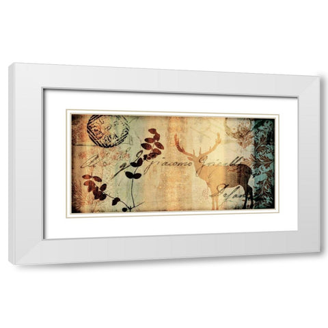 Letter II White Modern Wood Framed Art Print with Double Matting by Leal, Fernando