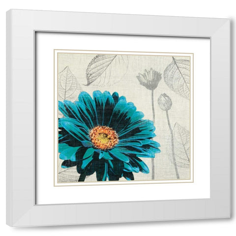 A Touch of Color II White Modern Wood Framed Art Print with Double Matting by Venter, Tandi