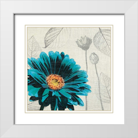 A Touch of Color II White Modern Wood Framed Art Print with Double Matting by Venter, Tandi