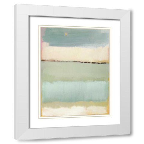 Noon I White Modern Wood Framed Art Print with Double Matting by Gold, Caroline