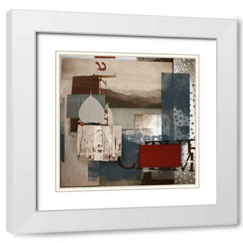 Reverie I White Modern Wood Framed Art Print with Double Matting by NOAH