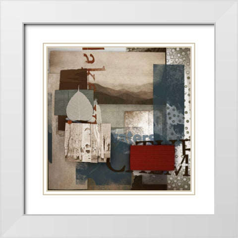 Reverie I White Modern Wood Framed Art Print with Double Matting by NOAH