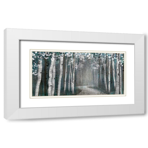 Mineral Forest White Modern Wood Framed Art Print with Double Matting by Venter, Tandi