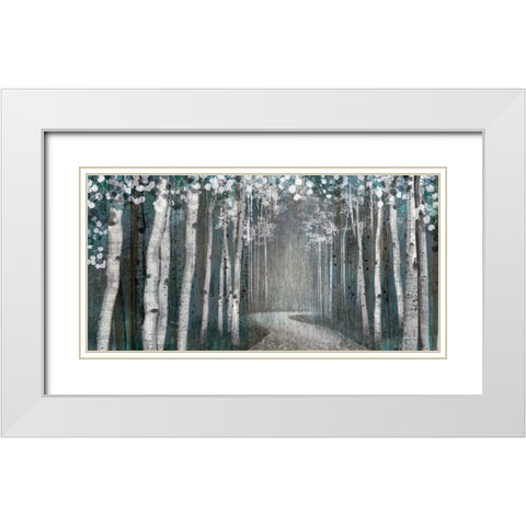 Mineral Forest White Modern Wood Framed Art Print with Double Matting by Venter, Tandi