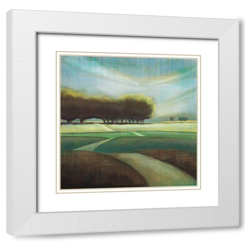 Looking Back II White Modern Wood Framed Art Print with Double Matting by Venter, Tandi