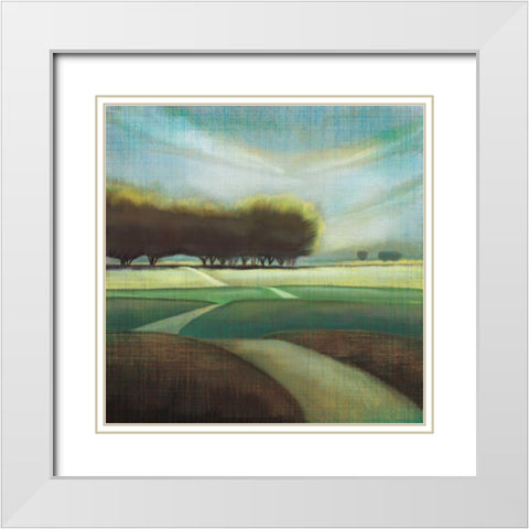 Looking Back II White Modern Wood Framed Art Print with Double Matting by Venter, Tandi