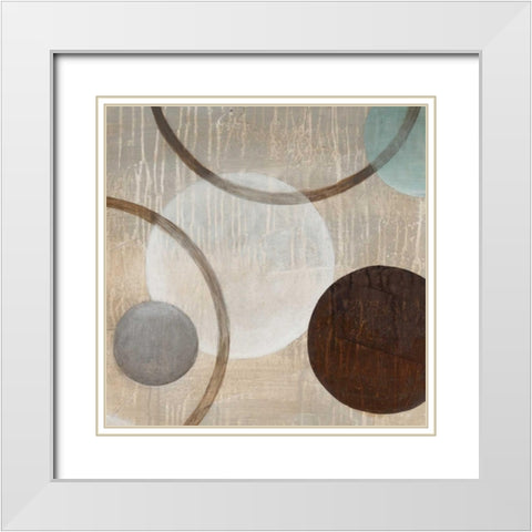 Revolutions I White Modern Wood Framed Art Print with Double Matting by Eve