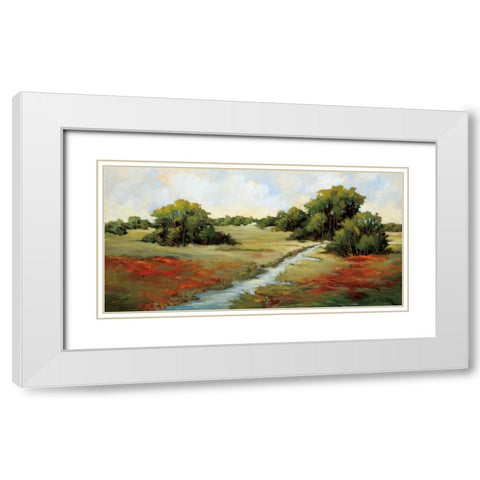 Kissimmee Grasslands White Modern Wood Framed Art Print with Double Matting by Baynes, Maija