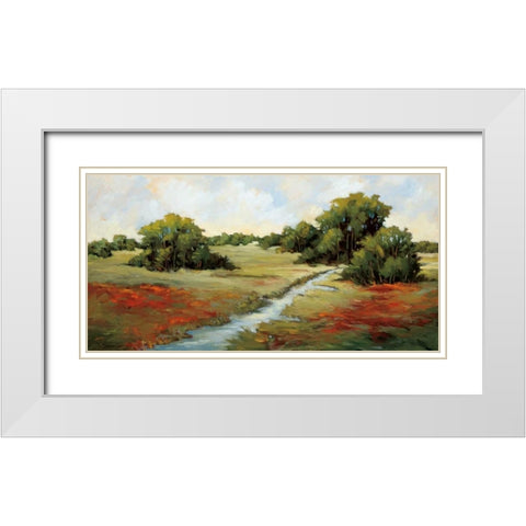 Kissimmee Grasslands White Modern Wood Framed Art Print with Double Matting by Baynes, Maija