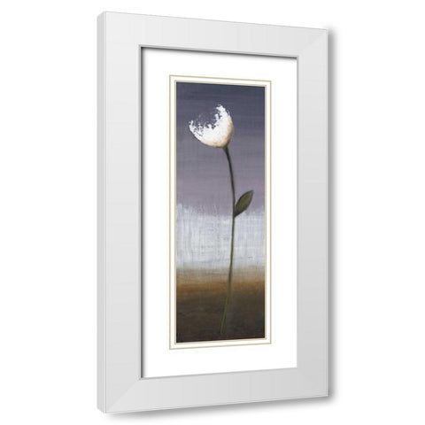 Charming I White Modern Wood Framed Art Print with Double Matting by EVE