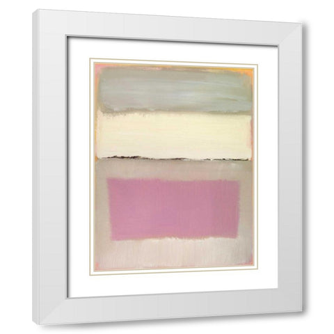 Twilight I White Modern Wood Framed Art Print with Double Matting by Gold, Caroline