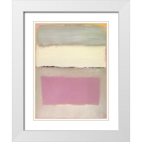 Twilight I White Modern Wood Framed Art Print with Double Matting by Gold, Caroline