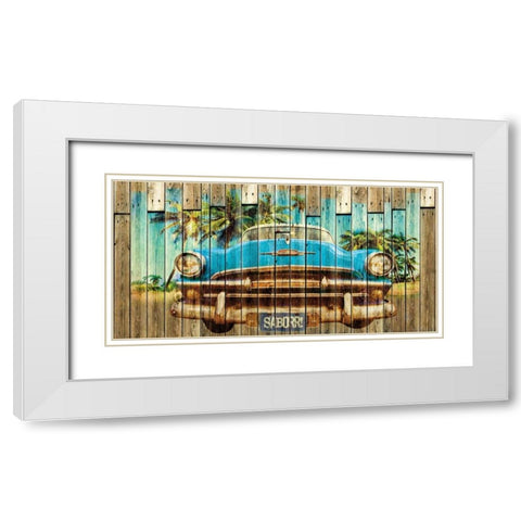 Sabor White Modern Wood Framed Art Print with Double Matting by Sola, Bresso