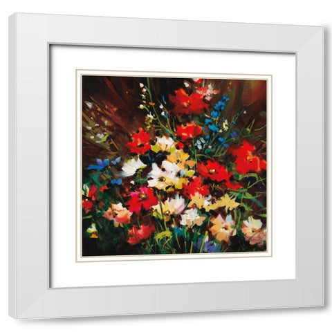 Color Splash  White Modern Wood Framed Art Print with Double Matting by OToole, Nancy