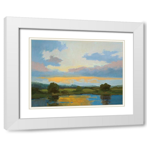 Sky Performance White Modern Wood Framed Art Print with Double Matting by McMurry, Vicki