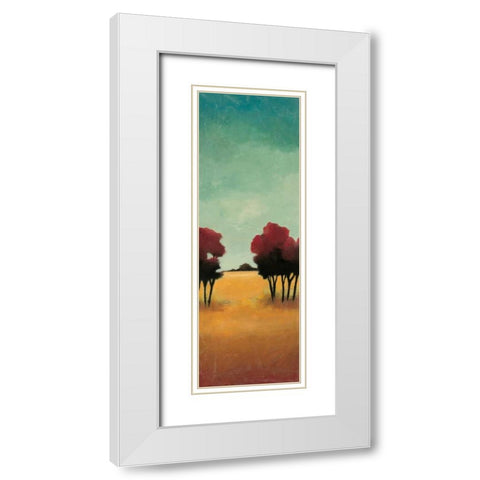 A New Day I White Modern Wood Framed Art Print with Double Matting by Emet, Angelina