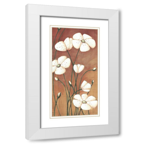 Shimmer I White Modern Wood Framed Art Print with Double Matting by Codo, Ella