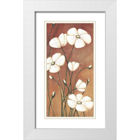 Shimmer I White Modern Wood Framed Art Print with Double Matting by Codo, Ella