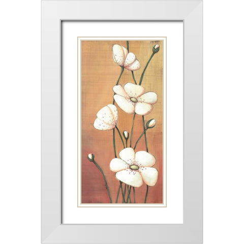 Shimmer II White Modern Wood Framed Art Print with Double Matting by Codo, Ella