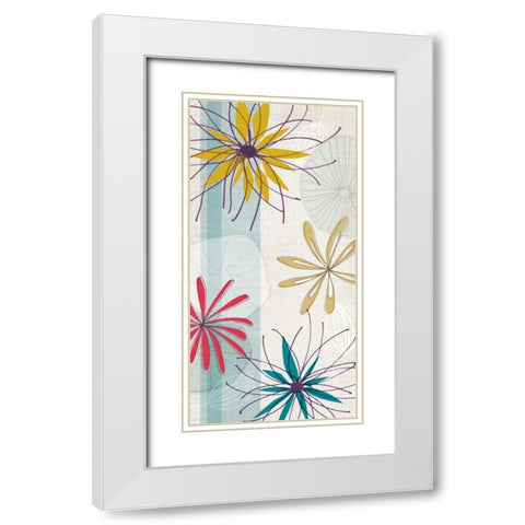 Energy II White Modern Wood Framed Art Print with Double Matting by Venter, Tandi