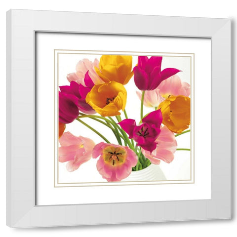 Burst of Sunshine II White Modern Wood Framed Art Print with Double Matting by Frank, Assaf
