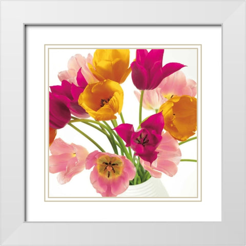 Burst of Sunshine II White Modern Wood Framed Art Print with Double Matting by Frank, Assaf