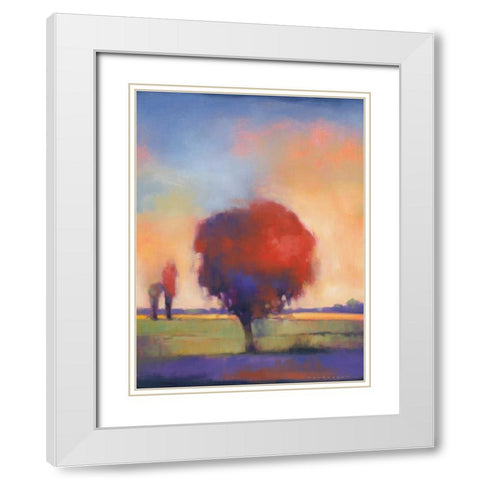 Stranger In Town White Modern Wood Framed Art Print with Double Matting by Anderson, Paul