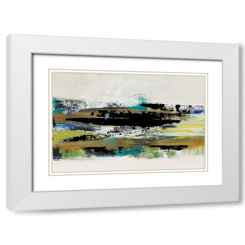 Black and White  White Modern Wood Framed Art Print with Double Matting by Barnes, Natasha