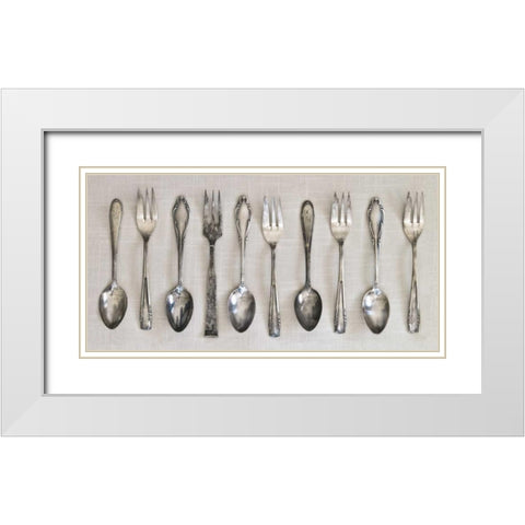 Antique Collection II White Modern Wood Framed Art Print with Double Matting by Frank, Assaf