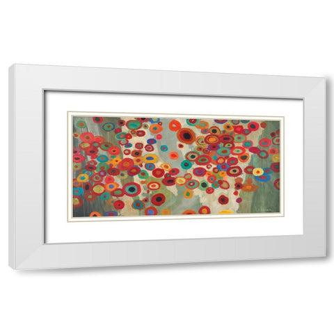 Celebration White Modern Wood Framed Art Print with Double Matting by Li-Leger, Don