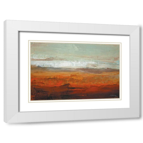 Good Earth White Modern Wood Framed Art Print with Double Matting by Colbert, Peter