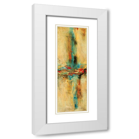 Equilibrio I White Modern Wood Framed Art Print with Double Matting by Villarreal Santos, Nancy