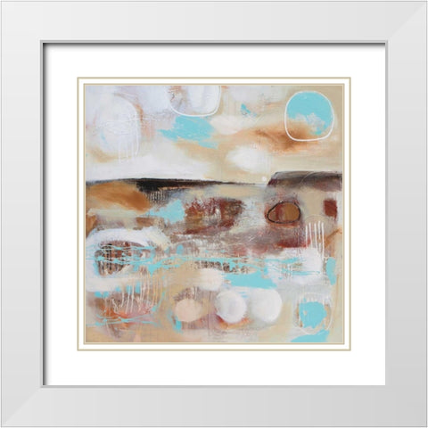 Copper Escarpment White Modern Wood Framed Art Print with Double Matting by Jones, Amanda