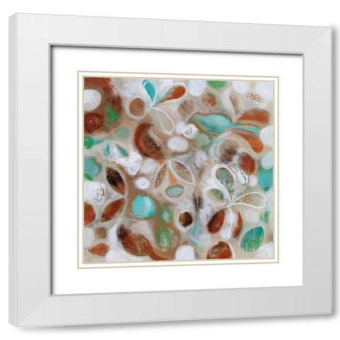 Blue Bird White Modern Wood Framed Art Print with Double Matting by Jones, Amanda