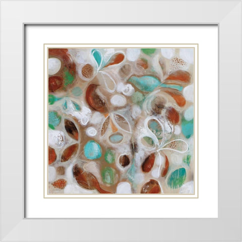 Blue Bird White Modern Wood Framed Art Print with Double Matting by Jones, Amanda