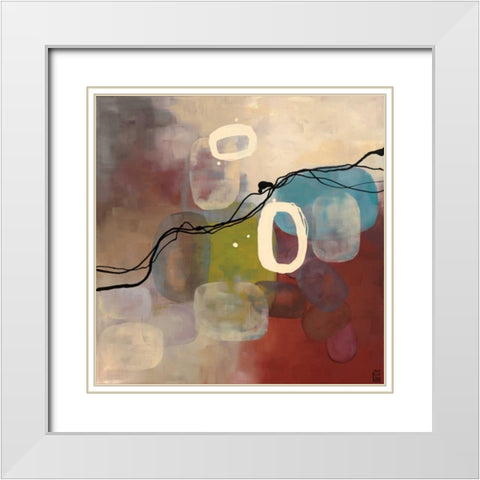 Spring Retrospective White Modern Wood Framed Art Print with Double Matting by Maitland, Laurie