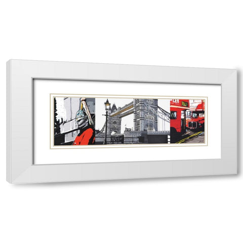 London White Modern Wood Framed Art Print with Double Matting by Fairbrother, Jo
