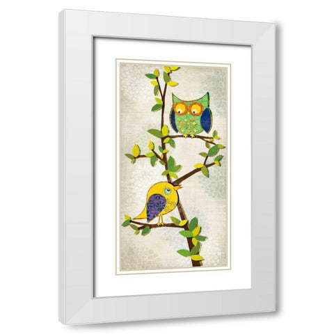 Branching Out II White Modern Wood Framed Art Print with Double Matting by Venter, Tandi