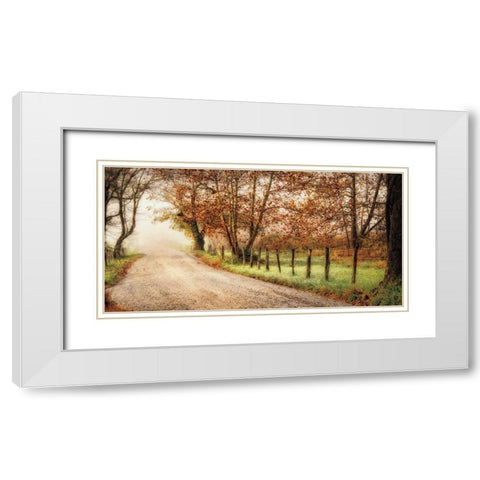 Fog Ahead White Modern Wood Framed Art Print with Double Matting by Burt, D.