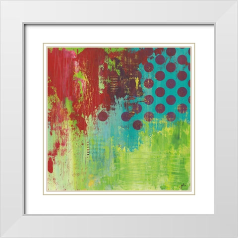 Make Me A Rainbow White Modern Wood Framed Art Print with Double Matting by Hawkins, Julie