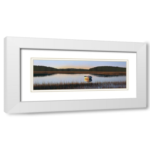Autumn Afternoon White Modern Wood Framed Art Print with Double Matting by Sleeper, Mike