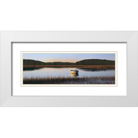 Autumn Afternoon White Modern Wood Framed Art Print with Double Matting by Sleeper, Mike
