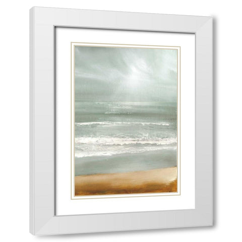 Cloudbreak White Modern Wood Framed Art Print with Double Matting by Gold, Caroline