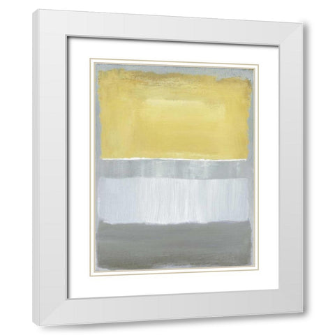 Half Light I White Modern Wood Framed Art Print with Double Matting by Gold, Caroline